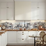 Fototapeten: Zeichnung von Paris 8