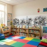 Fototapeten: Zeichnung von Paris 10