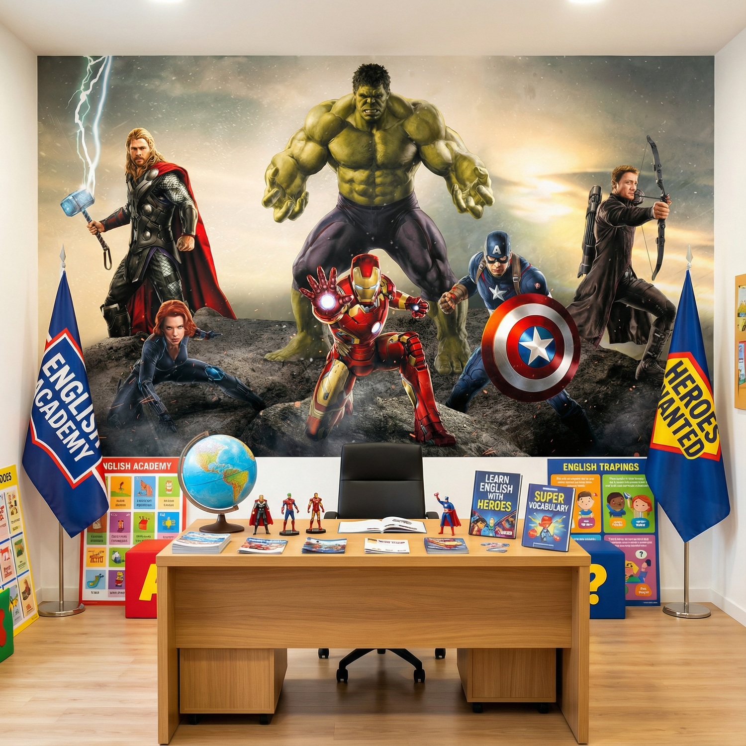 Fototapeten: Avengers Bereit f&uuml;r die Schlacht