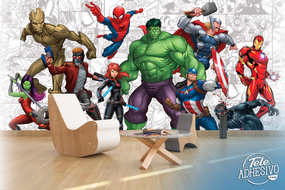 Fototapeten: Avengers Comic-Charaktere