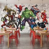 Fototapeten: Avengers Comic-Charaktere 15