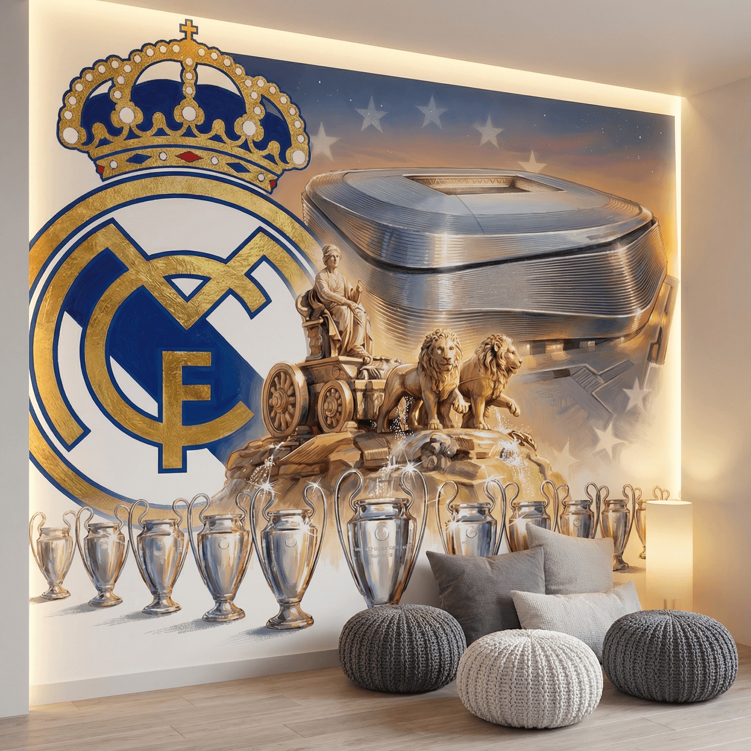 Fototapeten: Fototapete Real Madrid 15 Champions League