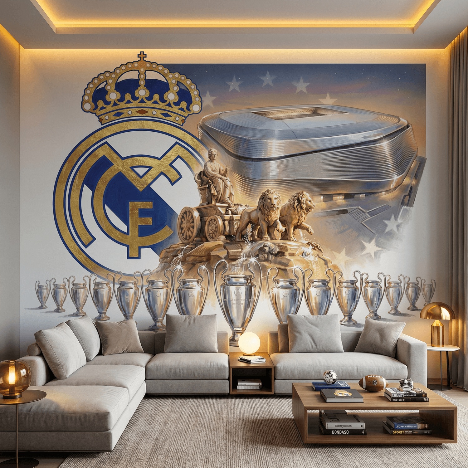 Fototapeten: Fototapete Real Madrid 15 Champions League