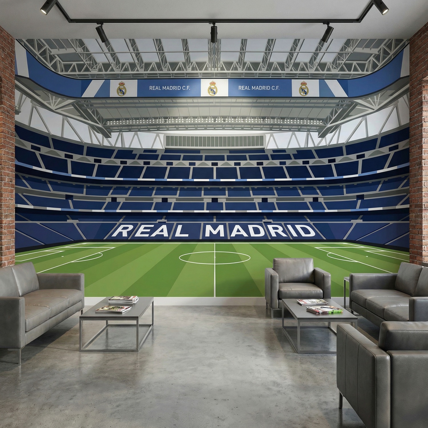 Fototapeten: Innenansicht des neuen Santiago-Bernab&eacute;u-Stadions 