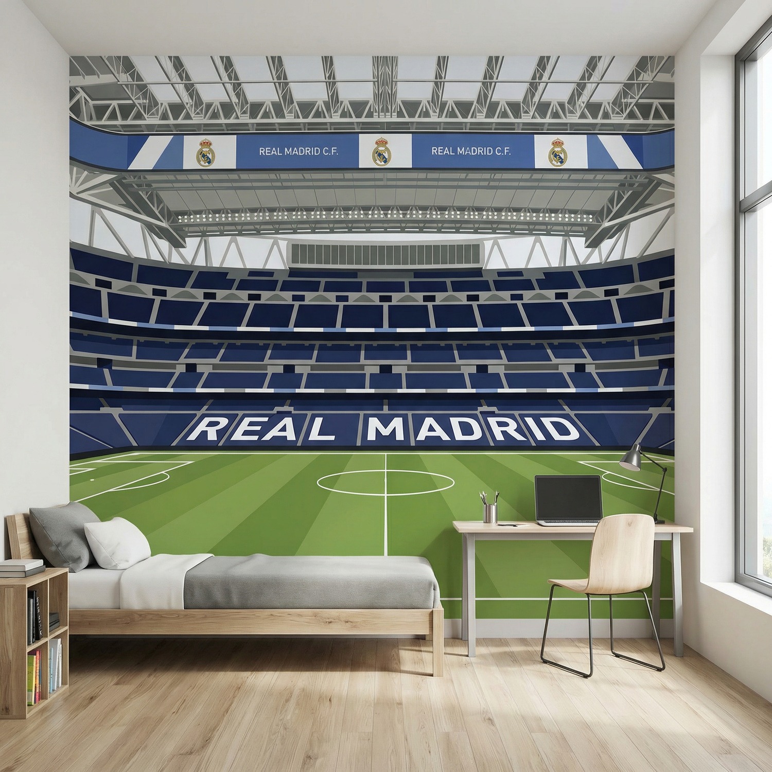 Fototapeten: Fototapete Santiago Bernab&eacute;u Stadion Illustration