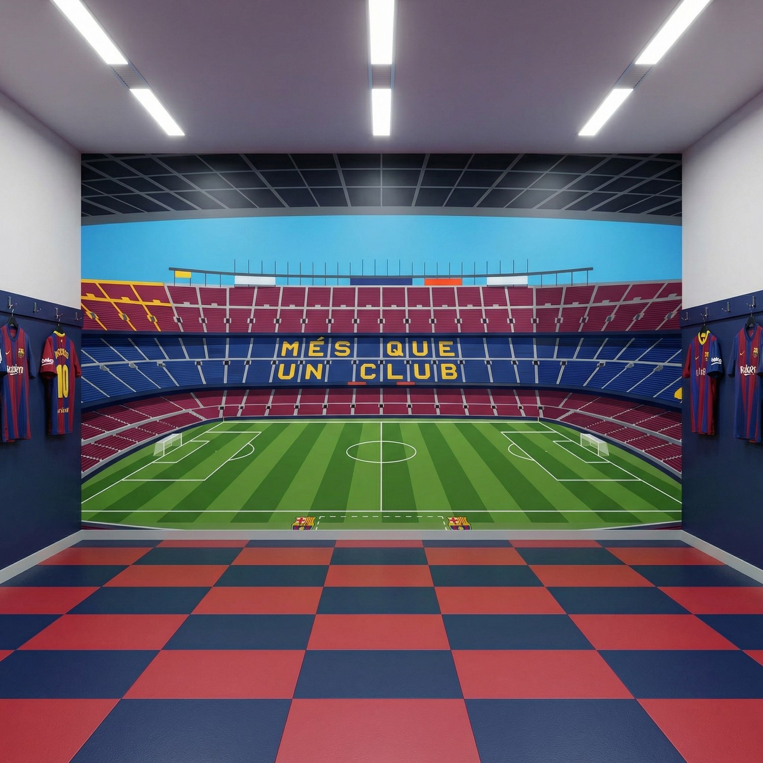 Fototapeten: Fototapete Camp Nou Stadion Illustration