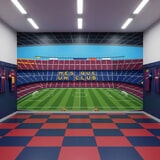 Fototapeten: Fototapete Camp Nou Stadion Illustration 11