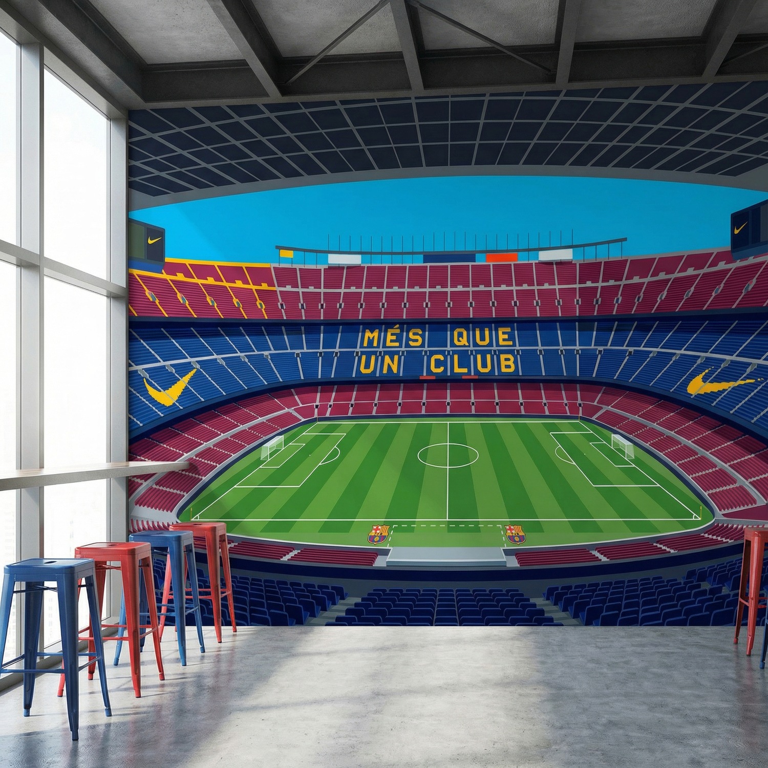 Fototapeten: Innenansicht des Camp-Nou-Stadions FC Barcelona