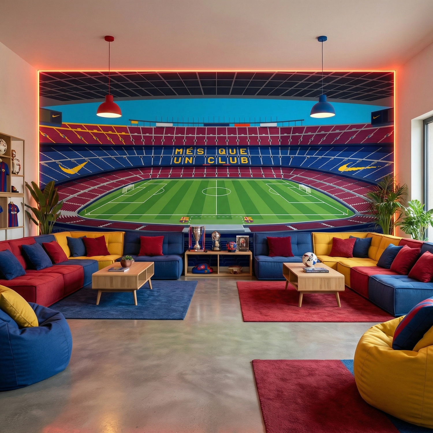 Fototapeten: Fototapete Camp Nou Stadion Illustration