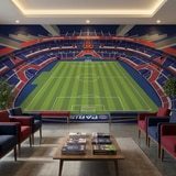 Fototapeten: Fototapete Parc des Princes Stadion Illustration 11