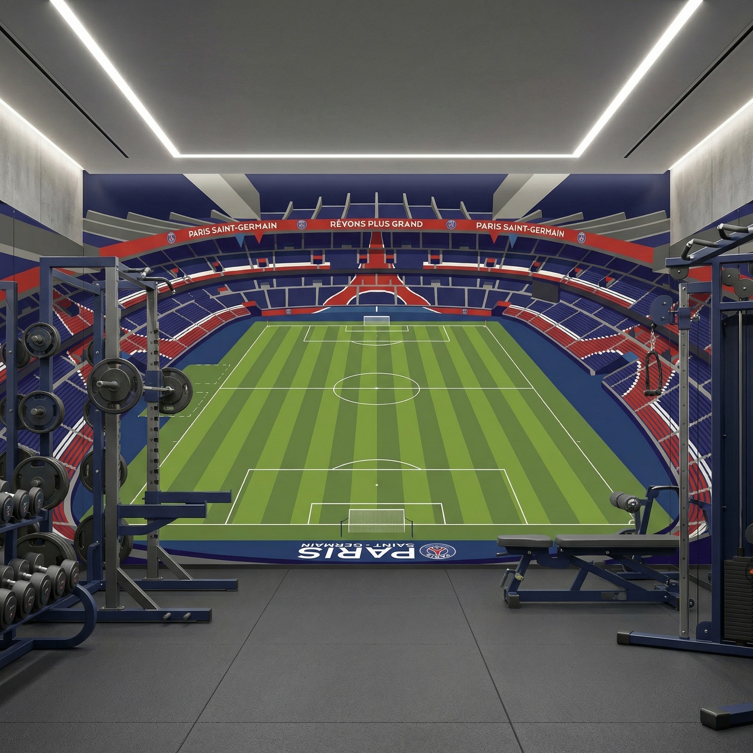 Fototapeten: Fototapete Parc des Princes Stadion Illustration