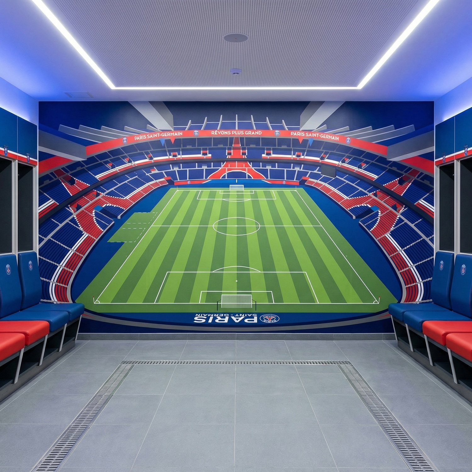 Fototapeten: Fototapete Parc des Princes Stadion Illustration