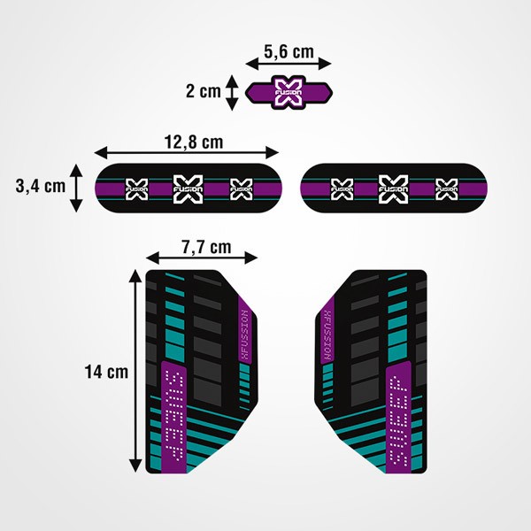 Aufkleber: Fahrradset X Fusion Sweep