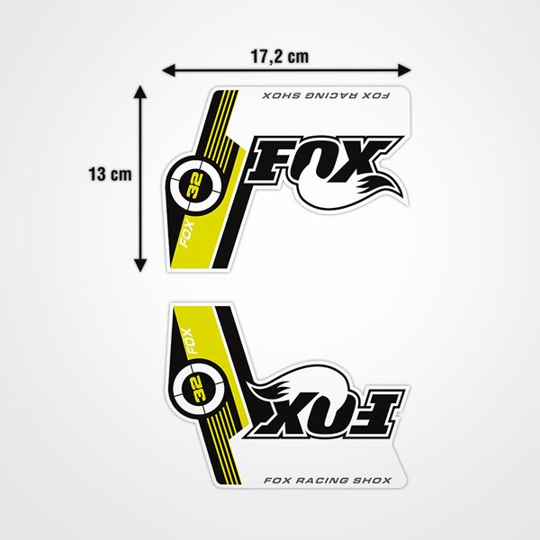 Aufkleber: Fox Racing Shox Fahrradgabel Kit 1