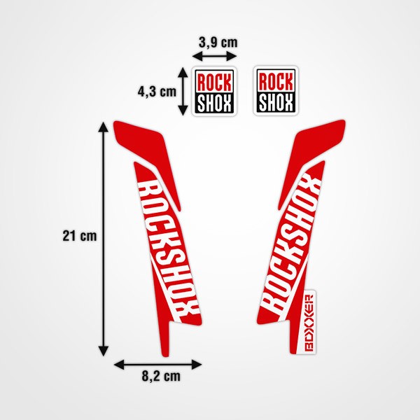 Aufkleber: Rock Shox Boxxer Gabelset