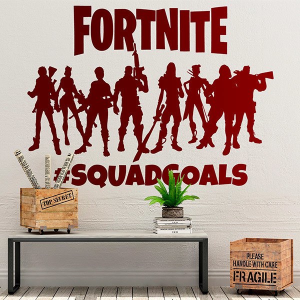 Wandtattoos: Fortnite Squadgoals Logo