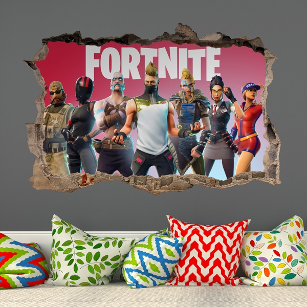 Wandtattoos: Loch Fortnite Players