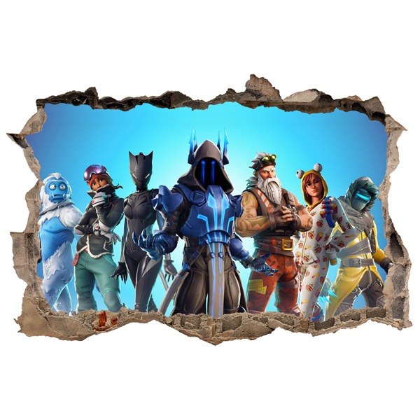 Wandtattoo Loch Fortnite Action Webwandtattoo Com