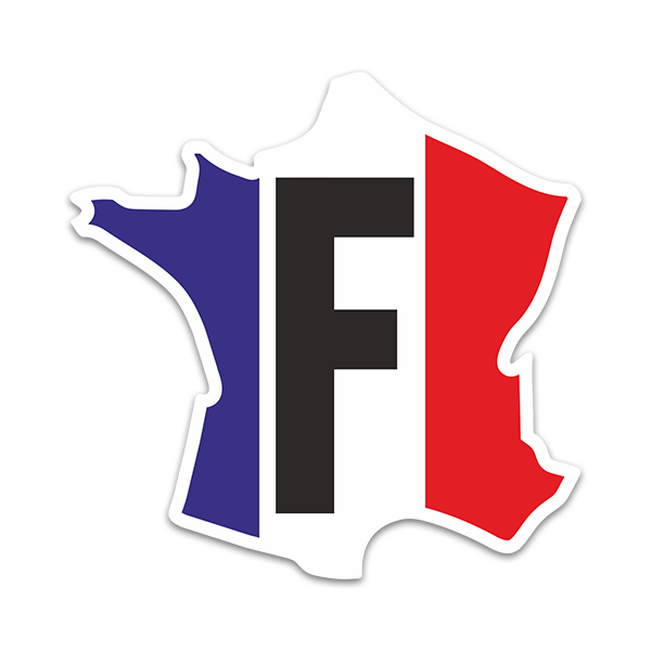 Aufkleber: Frankreich Silhouette