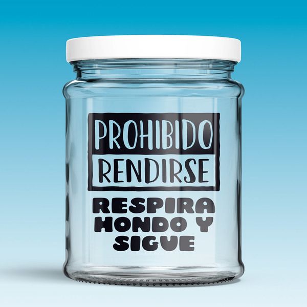 Wandtattoos: Prohibido rendirse, respira hondo y sigue