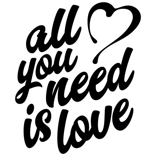 Wandtattoos: All you need is love