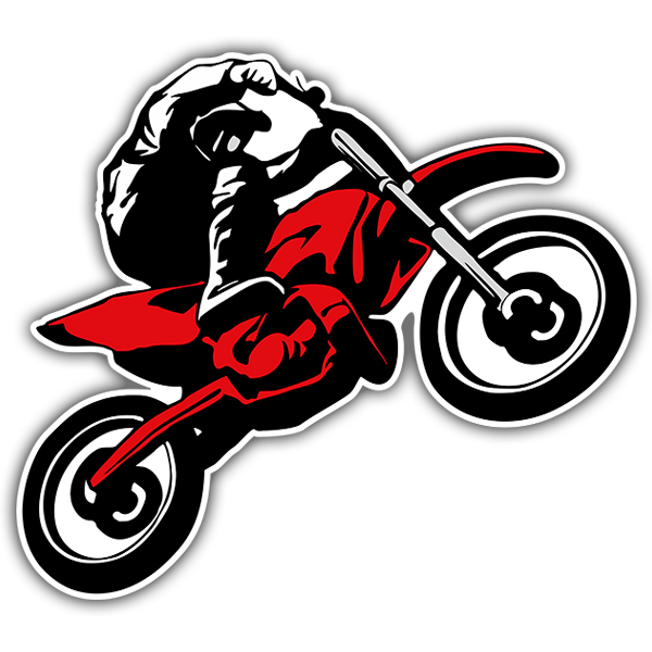 Aufkleber: Trial Motorrad