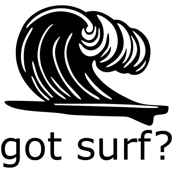 Aufkleber: Got surf?