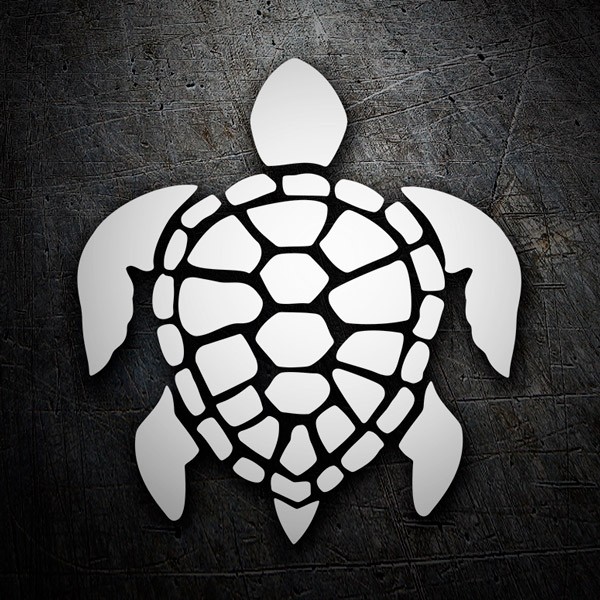 Aufkleber: Schildkröte surfen
