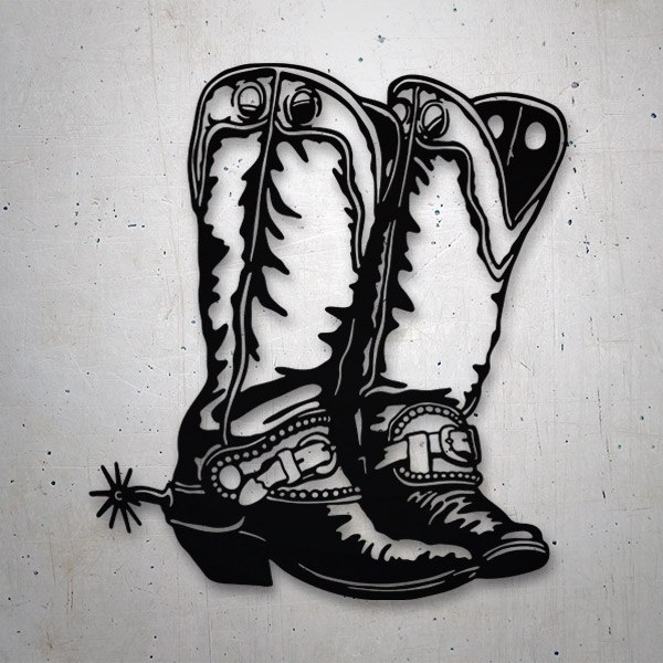 Aufkleber: Cowboy Stiefel