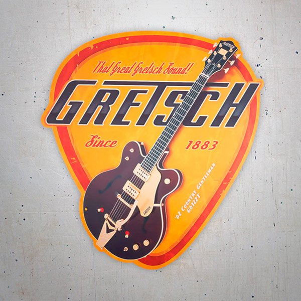 Aufkleber: Pick Gretsch 1883