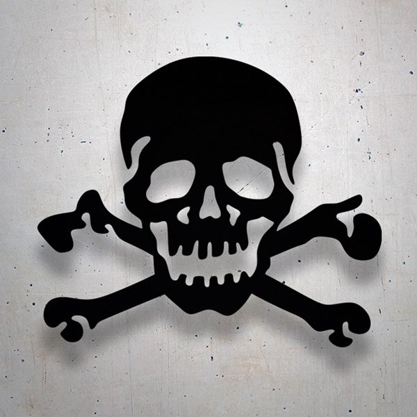 Totenkopf mit gekreuzten Knochen 3