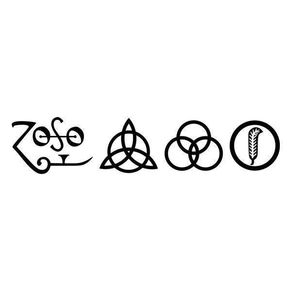 Aufkleber: Symbole - Led Zeppelin IV