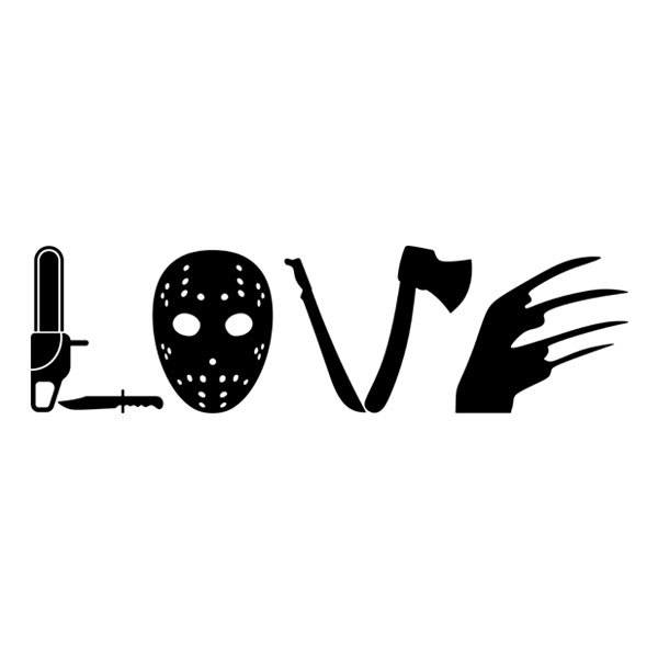 Wandtattoos: Klassische Horrorfilme (Love)