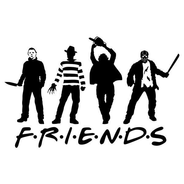 Wandtattoos: Horror-B&ouml;sewichte Friends