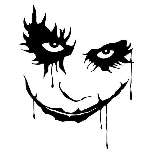 Wandtattoos: Gesicht des Joker (Batman)