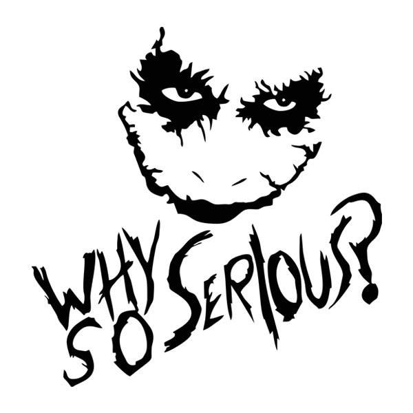 Wandtattoos: Why so serious? (Joker, Batman)