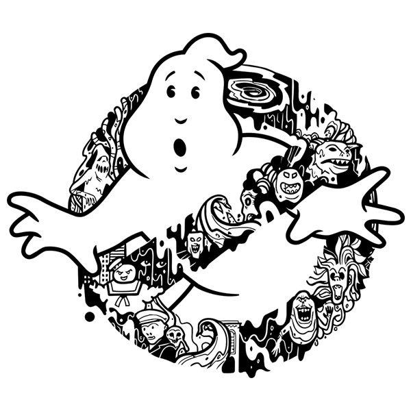 Wandtattoos: Geister der Ghostbusters