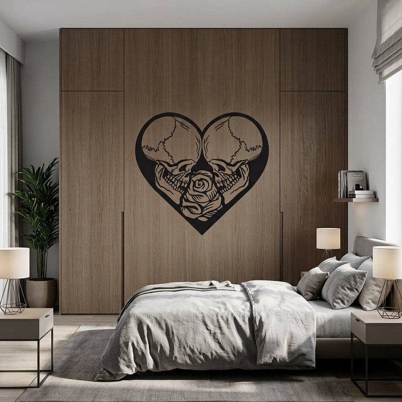 Wandtattoos: Verliebt bis auf die Knochen
