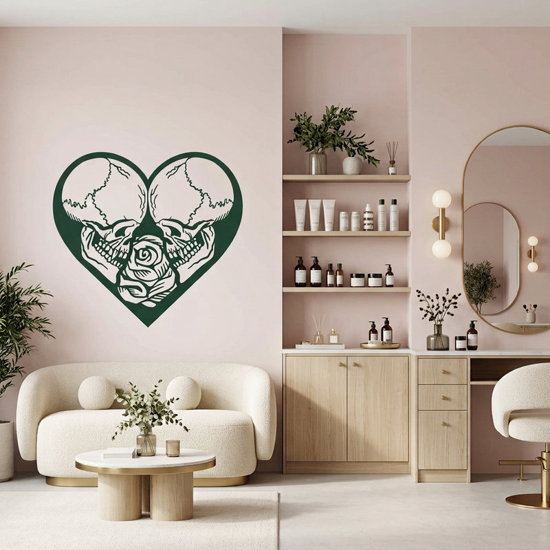Wandtattoos: Verliebt bis auf die Knochen