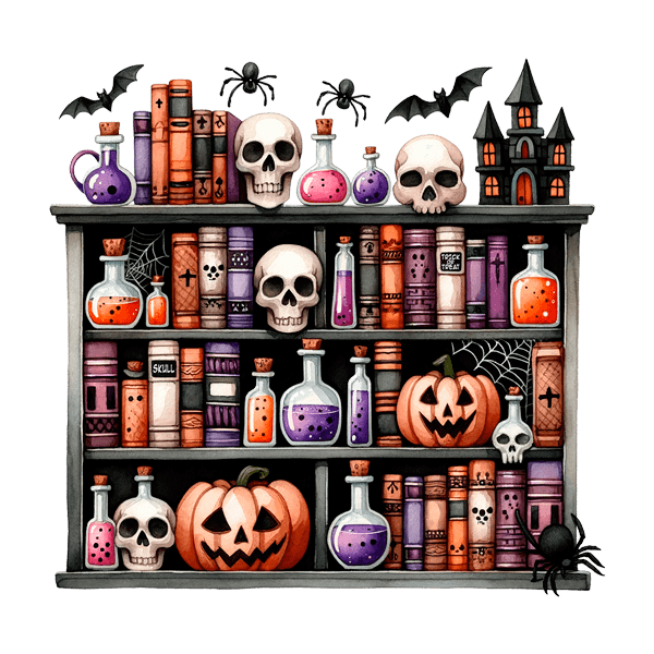 Wandtattoos: Halloween Zauberspruch-Regal
