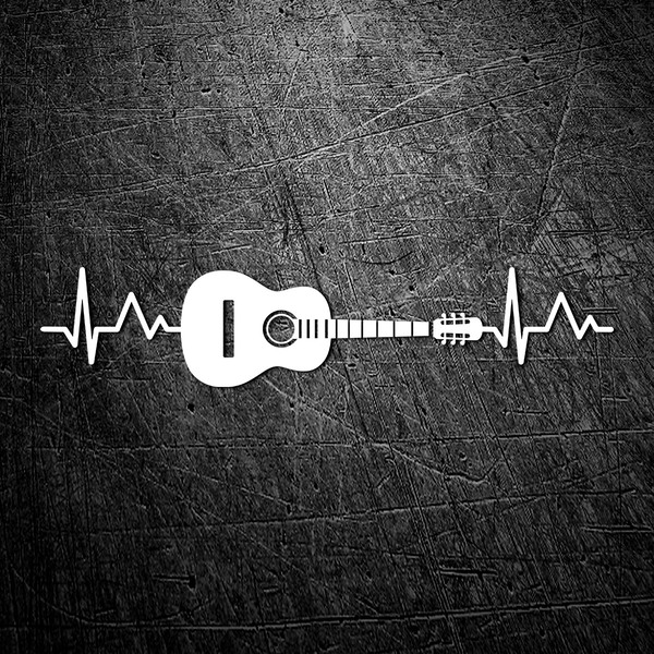 Aufkleber: Cardio Elektro Akustikgitarre
