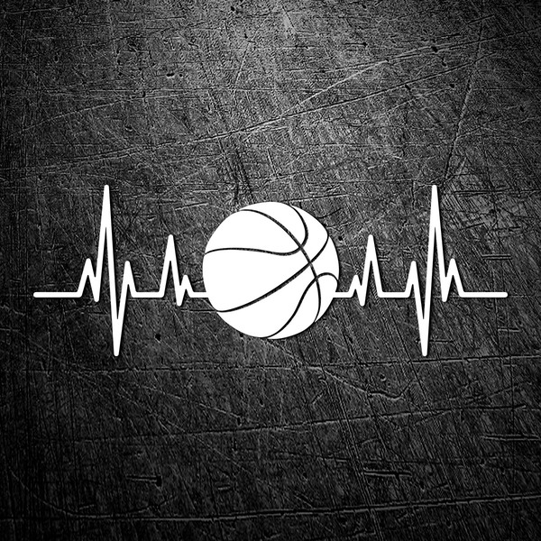 Aufkleber: Cardio Elektro Basketball