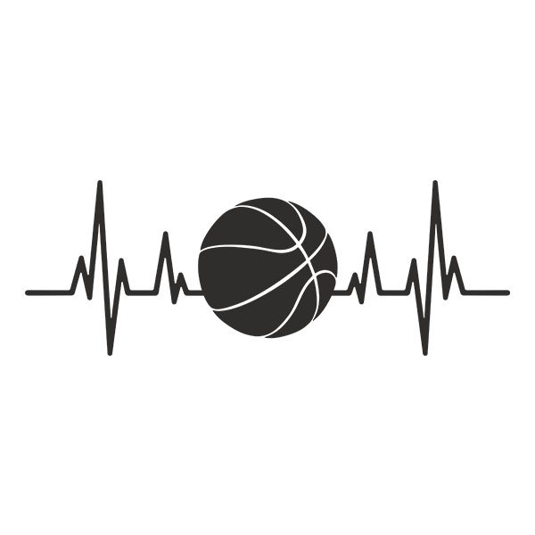 Aufkleber: Cardio Elektro Basketball