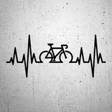 Aufkleber:  Straßenradsport-Kardiogramm 2