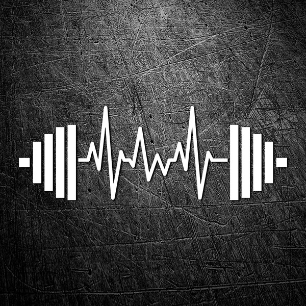 Aufkleber: Cardio Electro Gewichte Fitnessstudio