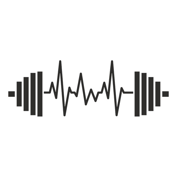 Aufkleber: Cardio Electro Gewichte Fitnessstudio