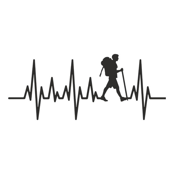 Aufkleber: Cardio Elektro Wandern
