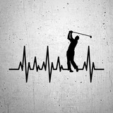 Aufkleber: Kardiogramm Golf 2