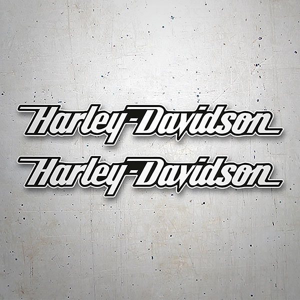 Aufkleber: Kit Harley Davidson Kufe weiß