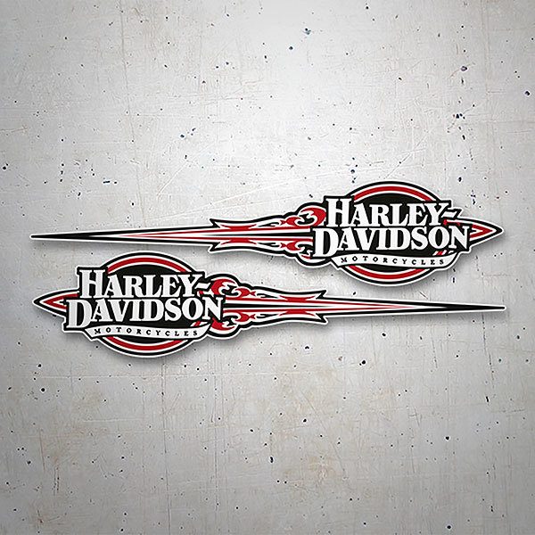 Aufkleber: Kit Harley Davidson Rotes Adrenalin